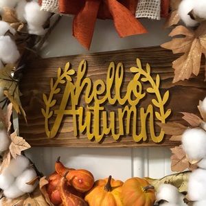 21”x19” autumn wreath